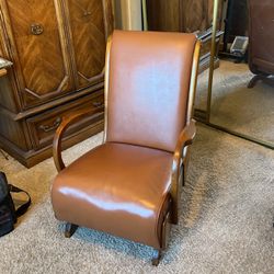 Solid Wood Brown Rocking Chair