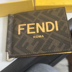 FENDI Roma Money Clip Wallet