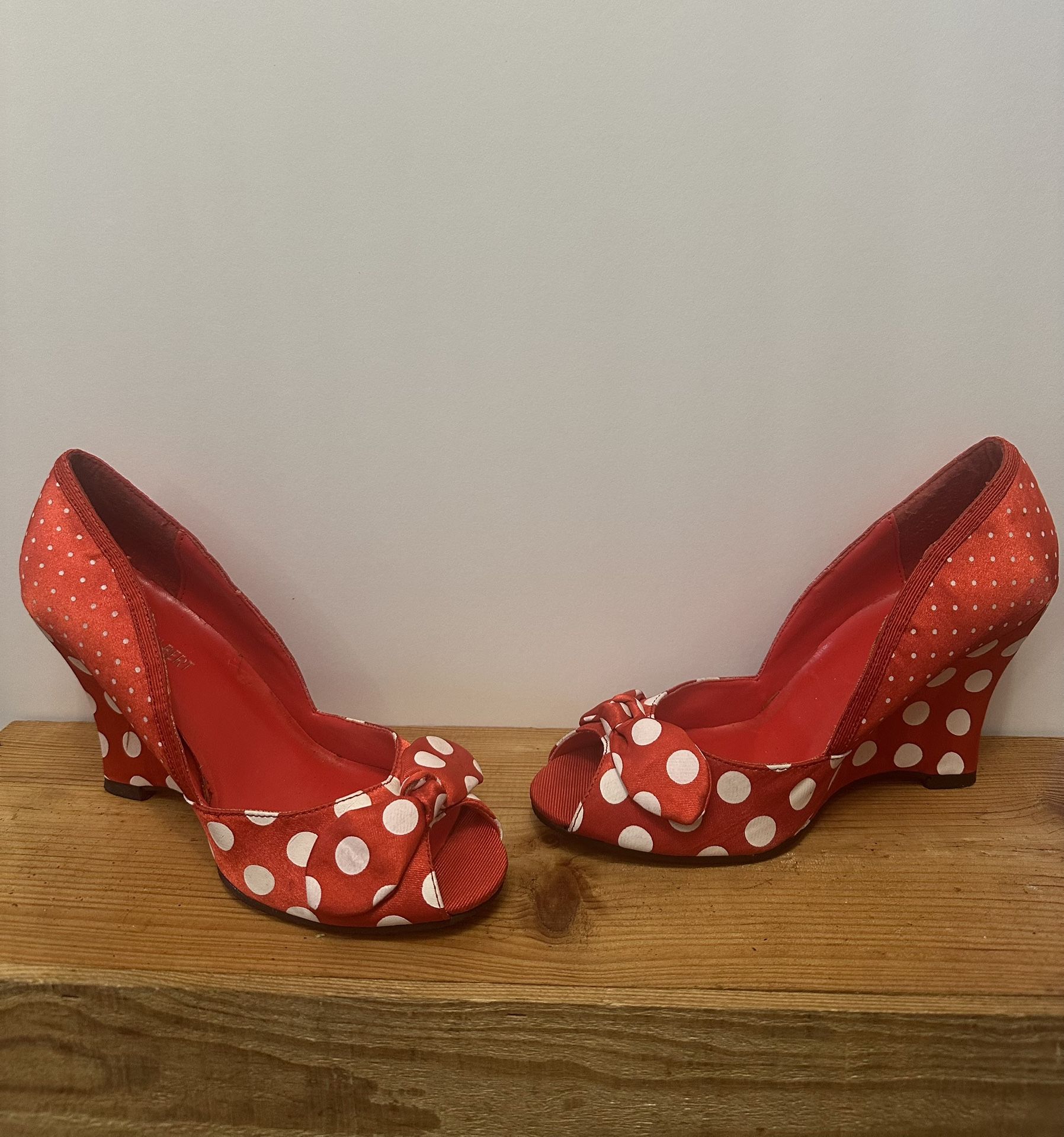 Red Polka Dot heels