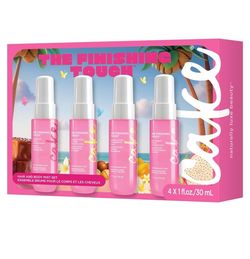 Cake Beauty The Finishing Touch Hair & Body Mist Multipack Gift Set 4 Pack Fragrance Mist Set - Vitamin E & Argan Oil - Hair & Body Spray - Vegan, Sul