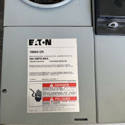 Eaton 1 MM412R 4 Gangs Panel 800 Amps 