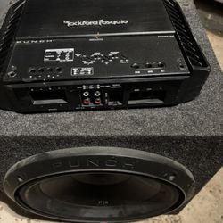 Rockford Subwoofer And Amp 