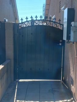 Wrought iron gate