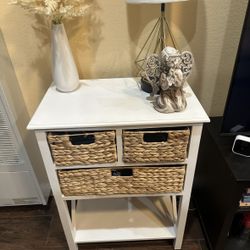 White Storage Drawer/Baskets 