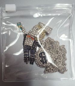 "Blinged out" Money Man necklace