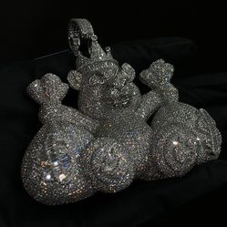 925 Silver Moissanite Pendant 