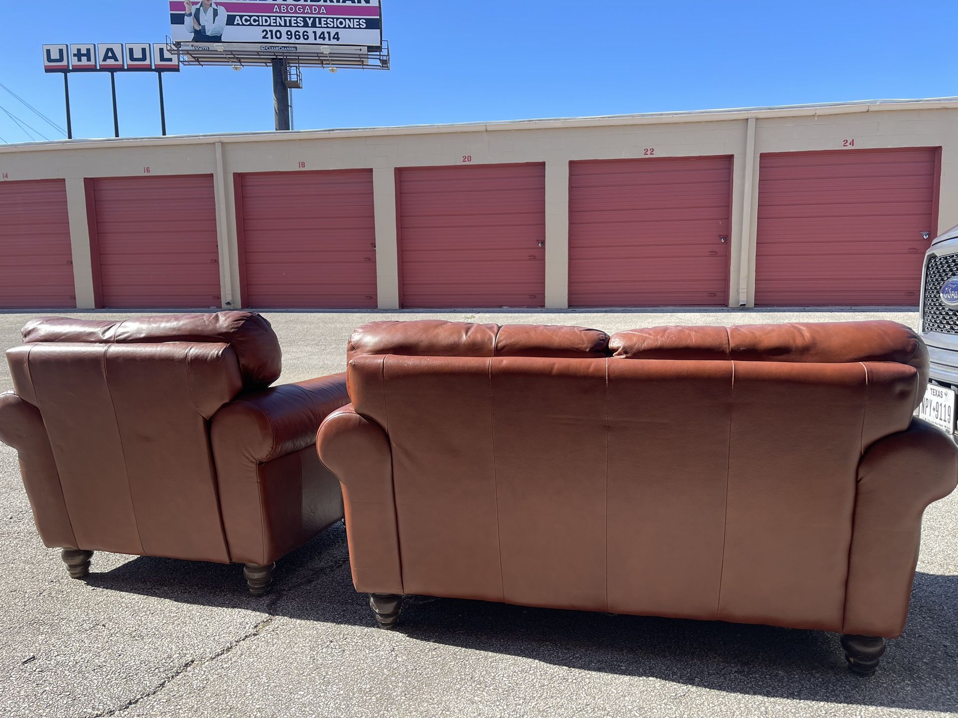 Red/Brown Leather Couches for Sale in San Antonio, TX OfferUp