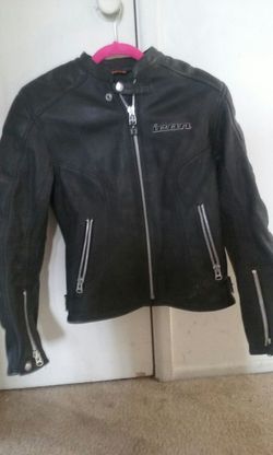 Women motorcycle leather jacket