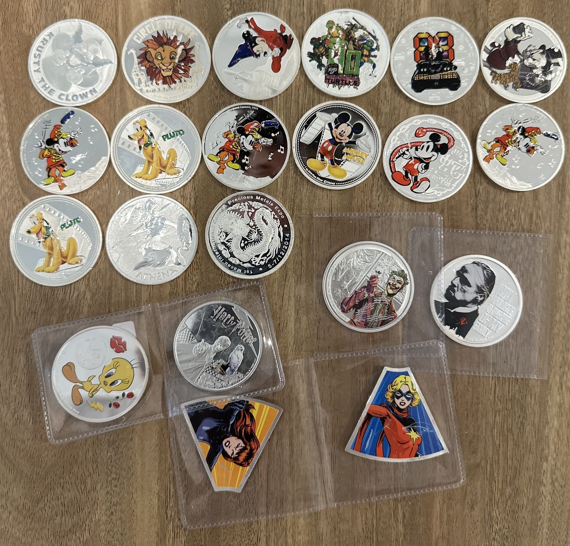 Disney 1 Oz Silver Rounds Coins 🪙