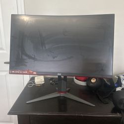 AOC Gaming Monitor 27” Curved 1080p