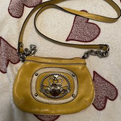 Van Kathy Zeeland Yellow Crossbody Purse 