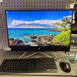HP 24-DFF032DS 24" All In One Desktop Computer W/ Keyboard 11058524