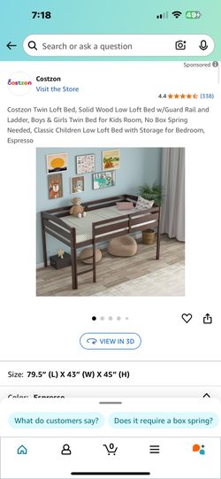 Twin Low Loft Bed