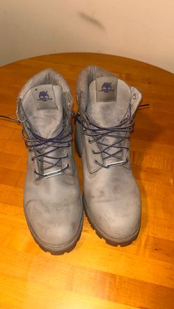 Timberland Classic Boots Gray Blue Laces