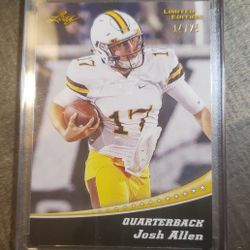 Josh Allen Rookie #'d 14/25 Gold 2018 Leaf Special Release mint Panini Buffalo Bills 