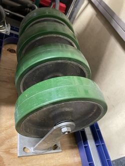 Set Of 4 8” Casters Rated For 1250 lbs each
