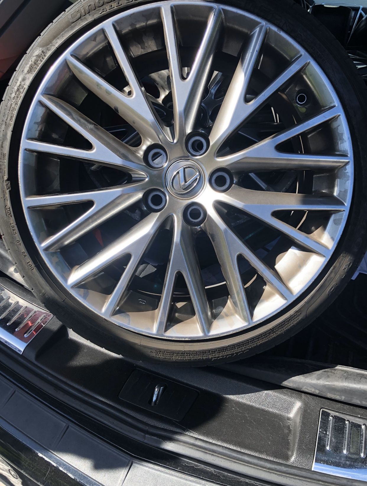 Lexus IS300 IS200t 2017-2020 OEM 17 Inch Wheel Rim Machined Charcoal 4261153510 4261153520