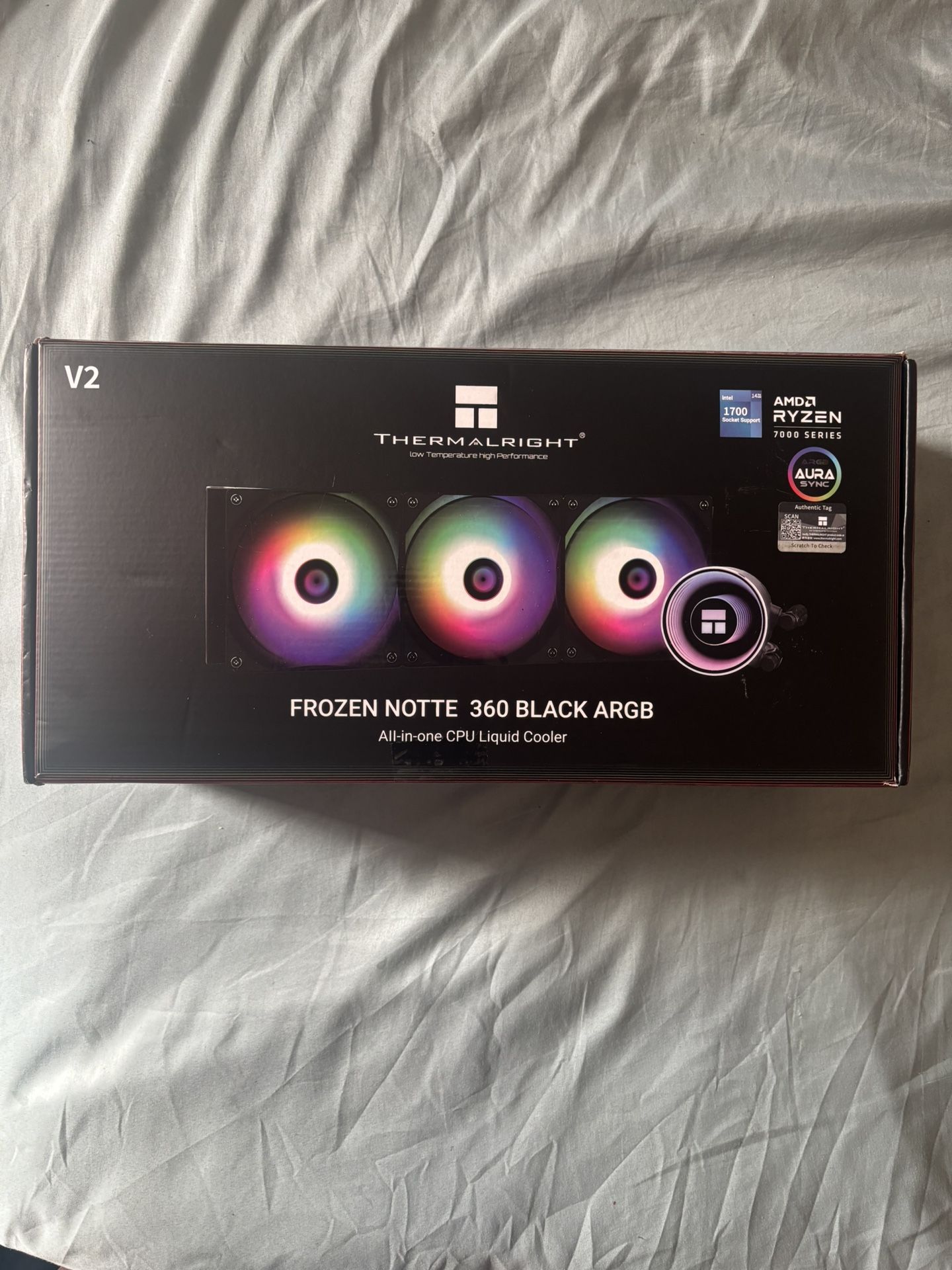 Frozen Notte 360 Black ARGB V2 Water Cooling CPU Cooler, 360 Black CPU Cooler