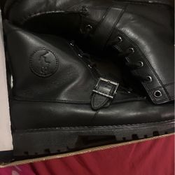 Black Polo Boots Size 7