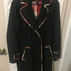 BANDOLINO  BLACK TRENCH COAT