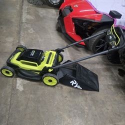 Ryobi 40v Push Mower. Used About 8 Feet. Mother In Law Needed Self Propelled
