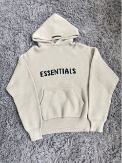 essentials knitted hoodie size S