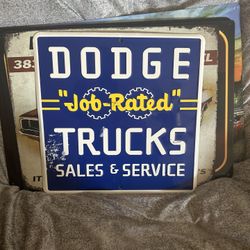 Dodge Metal Sign Collectable 