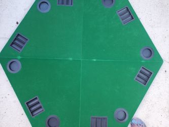 Table Top( Very Nice) Poker Table, Folds Up To A Convenient Carrying Case 