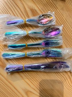 20 piece colorful cutlery set