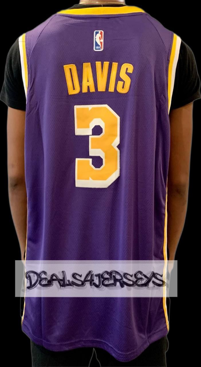 Anthony Davis Purple Basketball Jersey Nba Men's Lakers Anthony