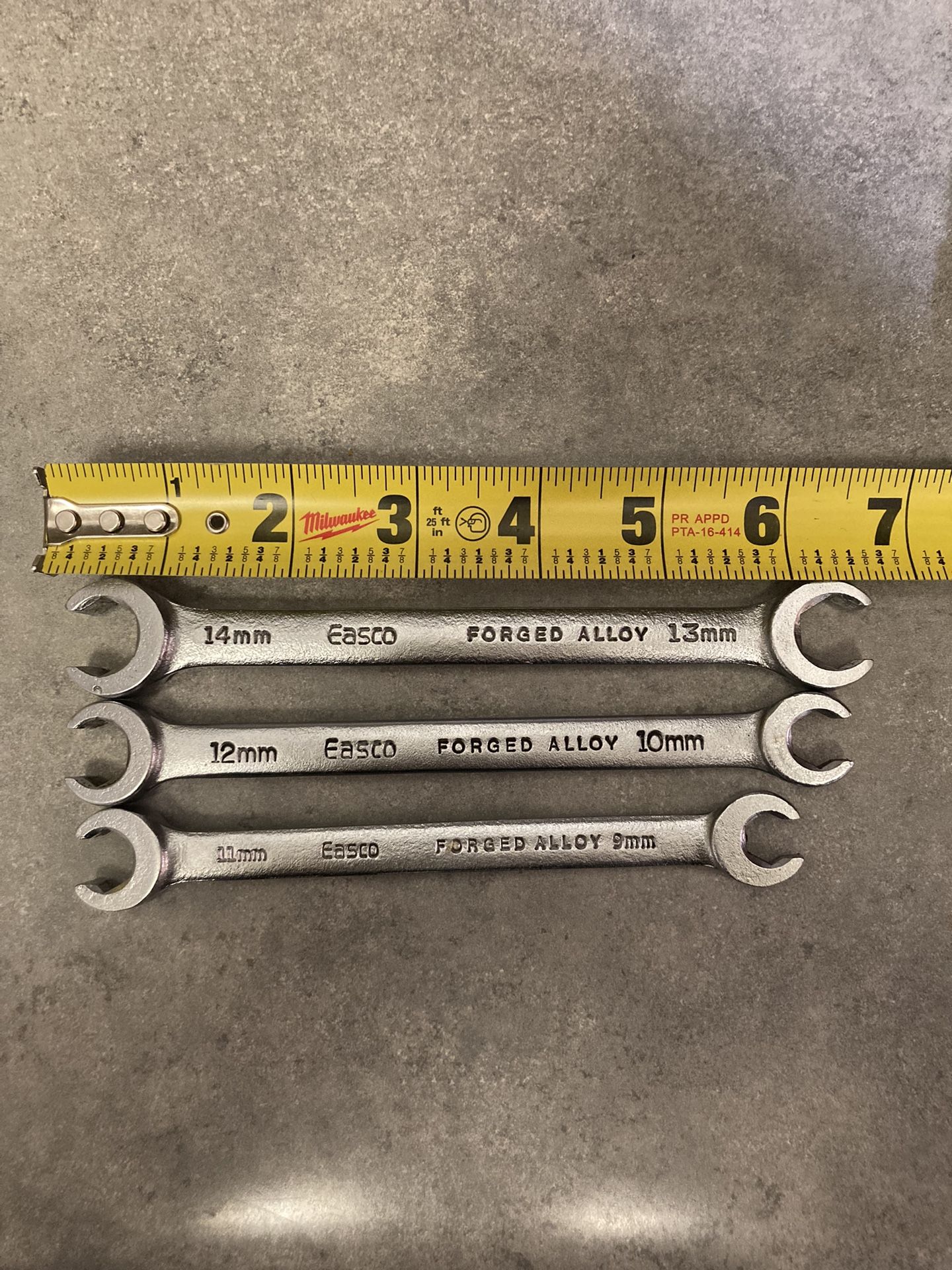 Easco Metric Line Wrenches 