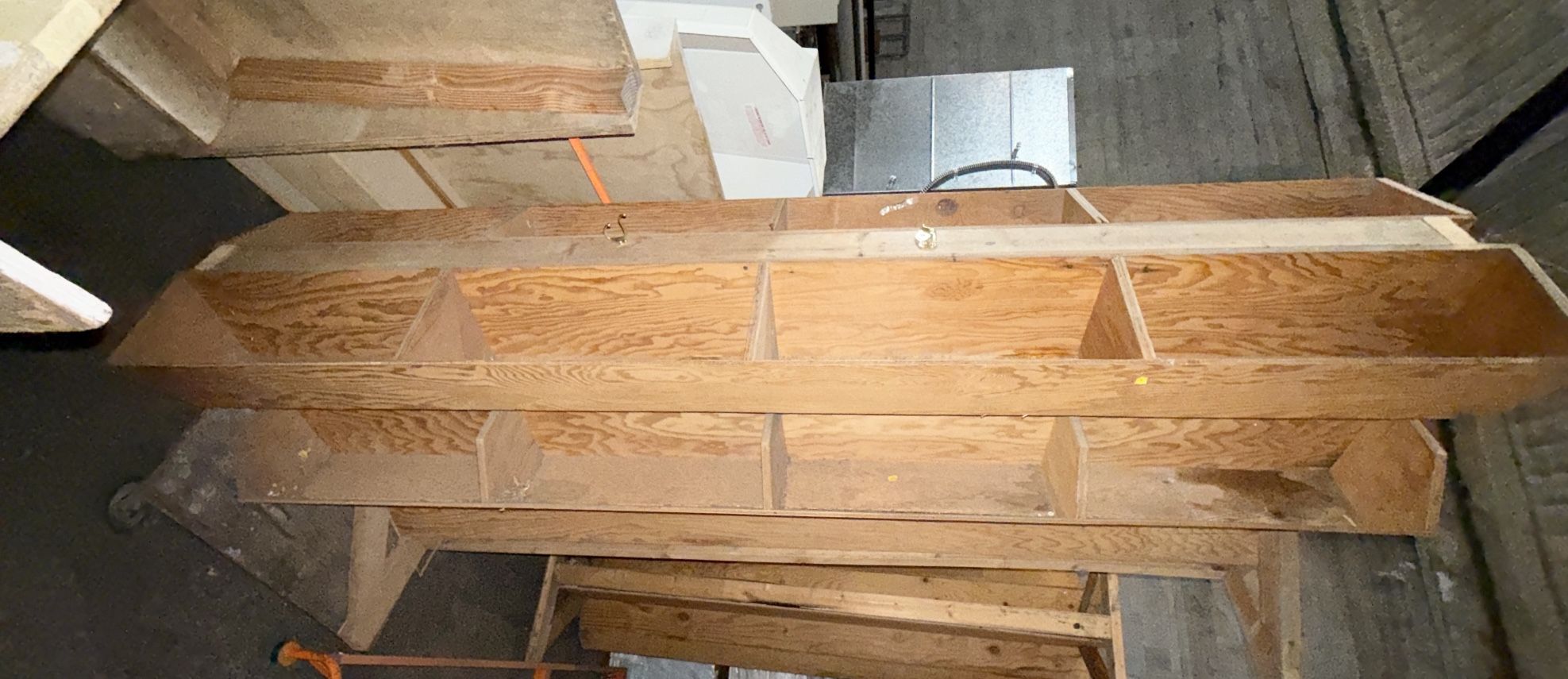 Freestanding Double Sided Cubby Storage Wall