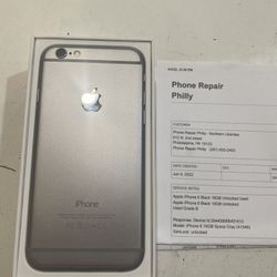 Apple iPhone 6 Space Gray Unlocked 16GB used $120