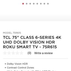 TCL 75" TV