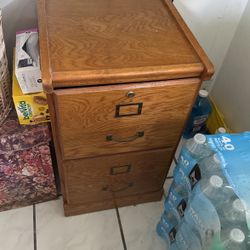 Solid Wood File Cabinet