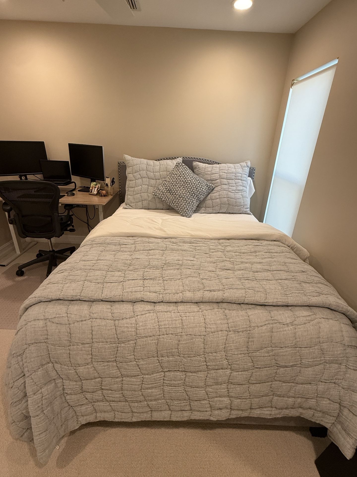 Grey Queen Size Bed Frame