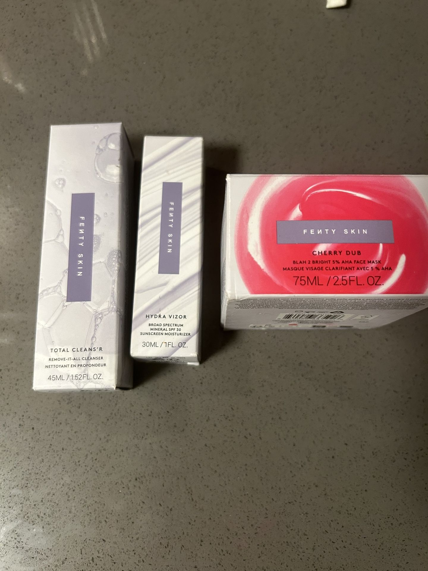 New Fenty Beauty Set Face Wash, Moisturizer, Mask