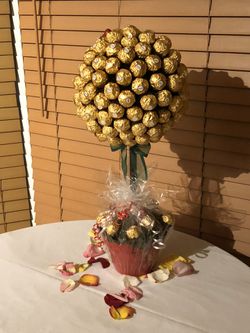 Ferraro Rocher Centerpiece Candy Topiaries New Year Valentines Day Holiday Just Because New Home