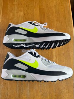 New Nike air max 90 golf shoes white lime Men’s 12