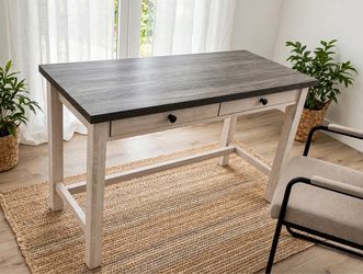 Signature Design by Ashley Dorrinson White/Gray 47" Home Office Desk