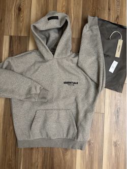 Essentials Hoodie (Dark Oatmeal) Size S/M
