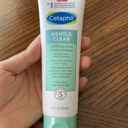 NWT Cetaphil Gentle Clear Clarifying Acne Cream Cleanser