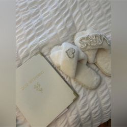 Wedding Planning Book And Slippers 