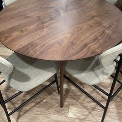 Mid Century Modern Dining Set Table and 4 Chairs