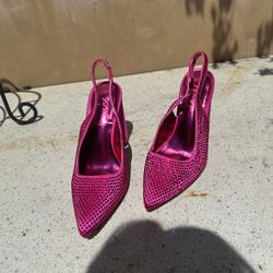 Pink Pointy Heels  