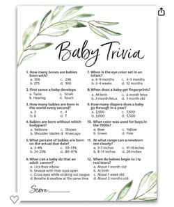 Baby Shower Games 