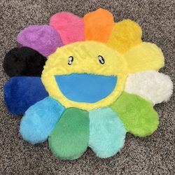 Takashi Murakami Rainbow Flower Plush Plushy Pillow