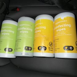 Clorox Disinfecting Cleaning Wipes Lemon Scent, 80 Count Each - 4 Pack