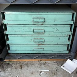 4 Drawer Metal Organizer Parts Bins