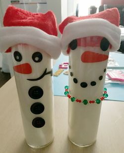 Snowman Candles